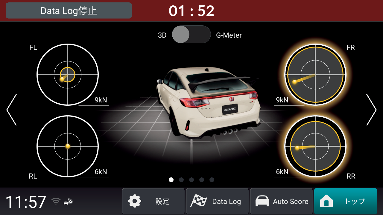Honda Civic Type-R Monitor Perfomance