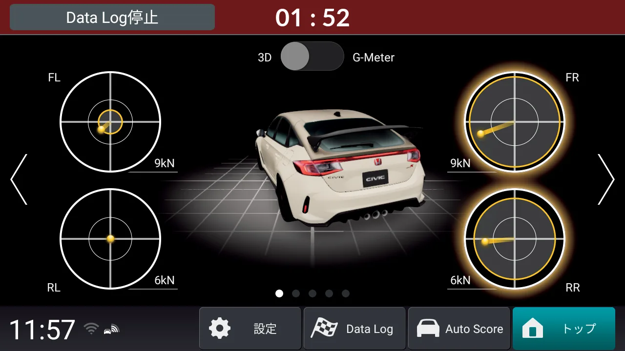 Honda Civic Type-R Monitor Perfomance